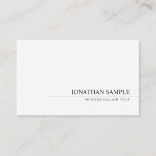 Professional Modern Minimalistic Simple Template Business Card