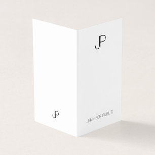 Professional Modern Monogram Elegant Minimalist Business Card