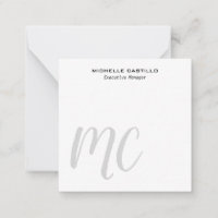 Professional Modern Monogrammed Minimalist