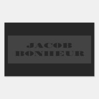 Professional Modern Name | Dark Grey & Black
