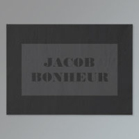 Professional Modern Name | Dark Grey & Black
