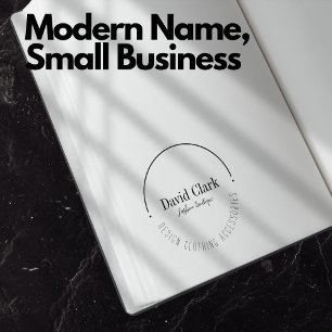 Professional Modern Name Small Business Owner Self-inking Stamp