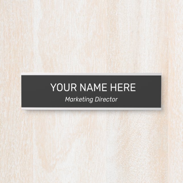 Professional Modern Office Door Sign (Front)