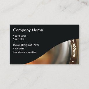Professional Modern Photographer Business Cards