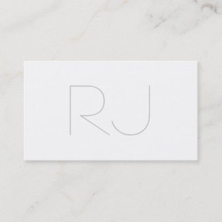 Professional modern plain business card