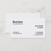 Professional Modern Plain Simple Computer Repair Business Card (Front/Back)