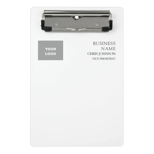 Professional Modern Plain Simple Mini Clipboard (Front)