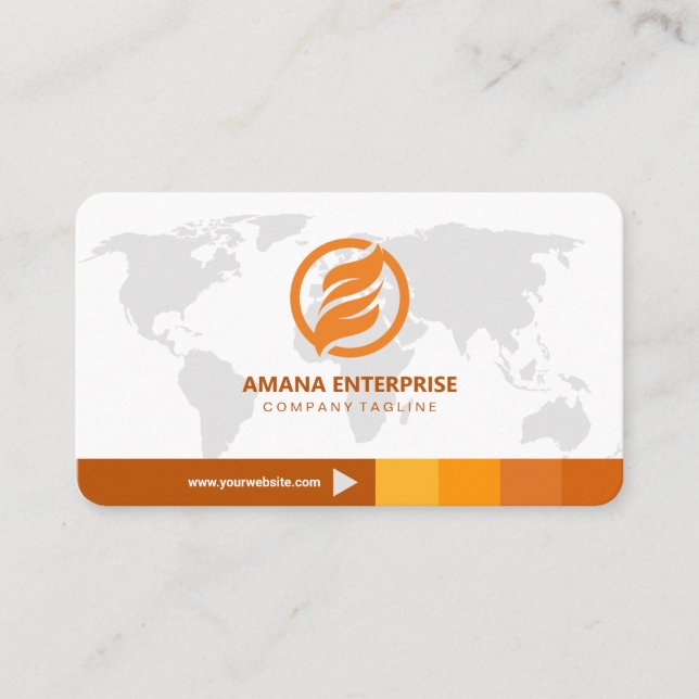 Professional Modern QR Code Custom Personalised Business Card (Front)