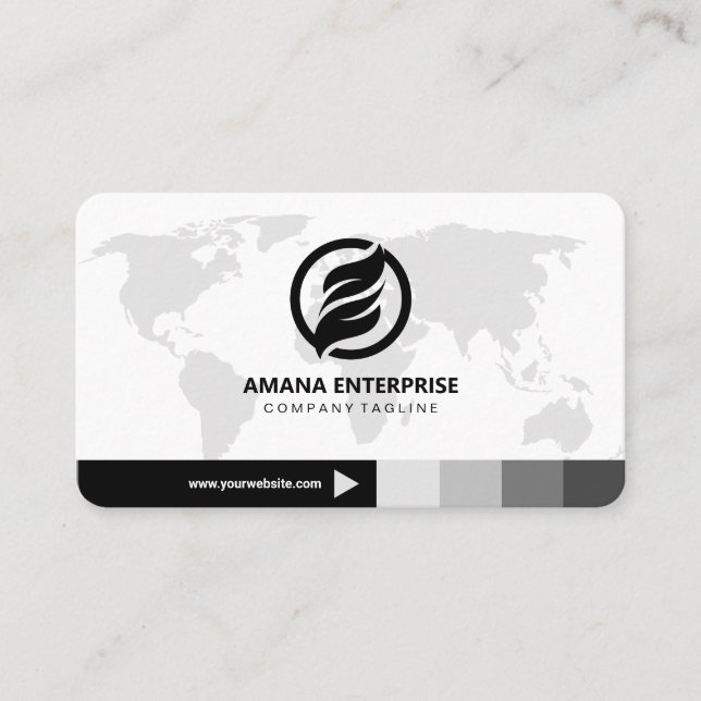 Professional Modern QR Code Custom Personalised Business Card (Front)