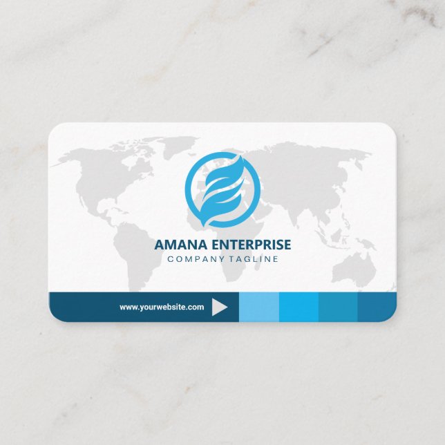 Professional Modern QR Code Custom Personalised Business Card (Front)