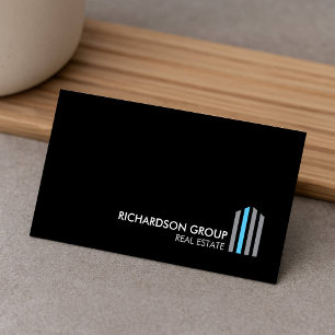 Professional Modern Real Estate Building Logo III Business Card