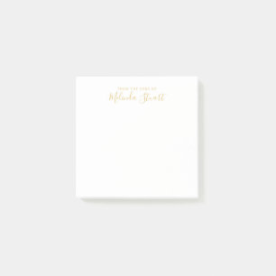 Professional Modern Script Post-it Notes