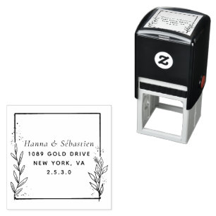 Professional Modern Script Return Address  Self-inking Stamp