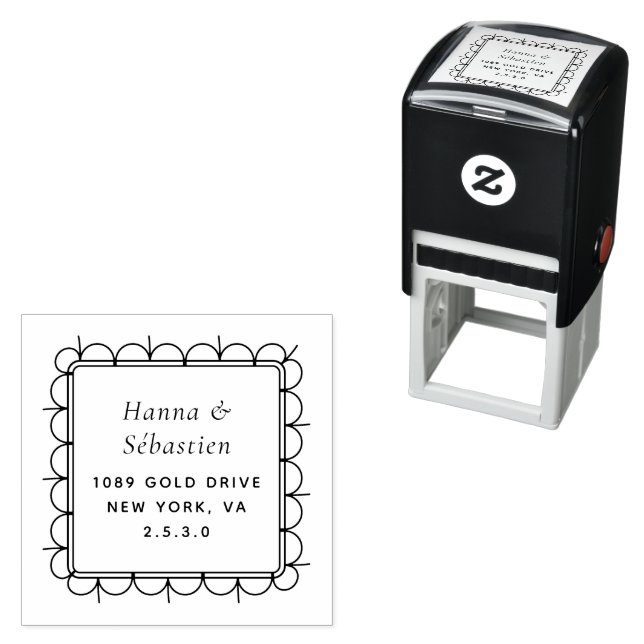 Professional Modern Script Return Address  Self-inking Stamp (In Situ)