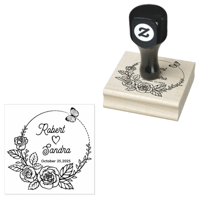 Professional   Modern Script  Rubber Stamp (Stamped)