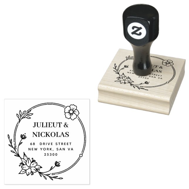 Professional   Modern Script  Rubber Stamp (Stamped)