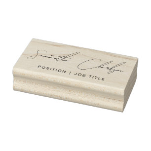 Professional Modern Signature Handwritten Script Rubber Stamp