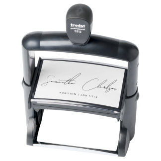 Professional Modern Signature Handwritten Script Self-inking Stamp