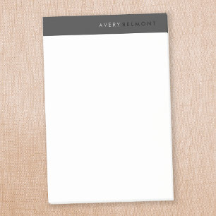 Professional Modern Simple Black Minimalist Post-it Notes