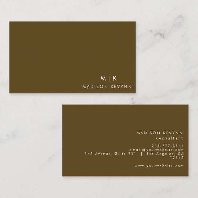 Professional Modern Simple  Business Card (Front/Back)