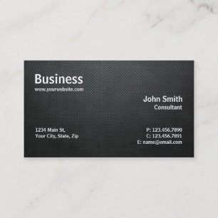 Professional Modern Simple Computer Repair Black Business Card