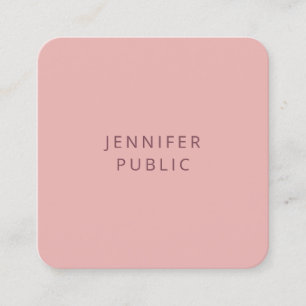 Professional Modern Simple Design Trend Colors Top Square Business Card