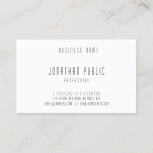 Professional Modern Simple Elegant Template Business Card