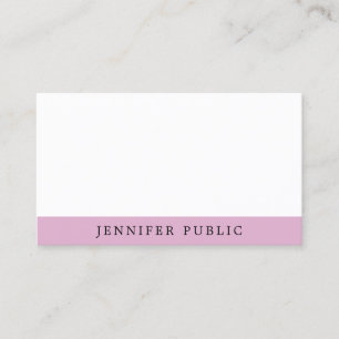 Professional Modern Simple Elegant Template Purple Business Card