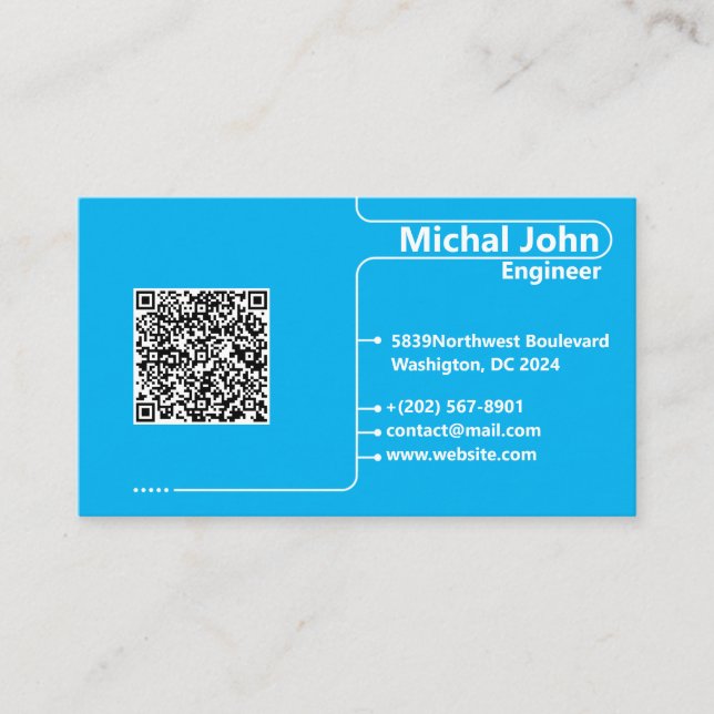Professional Modern Simple Engineering Business Card (Front)