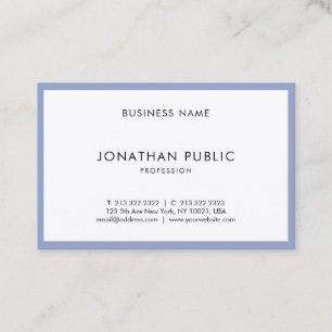 Professional Modern Simple Graceful Trendy Plain Business Card