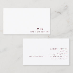 Professional Modern Simple Minimalist Business Card