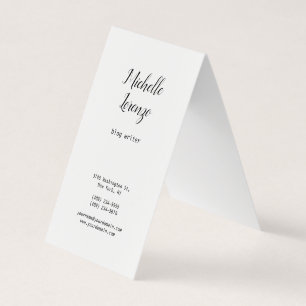 Professional Modern Simple Plain Black & White Business Card