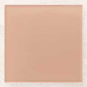 Professional Modern Simple Plain Tumbleweed Colour Glass Coaster