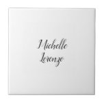 Professional Modern Simple Plain Your Name Tile<br><div class="desc">A simple,  minimalist approach for those looking for a professional design.</div>