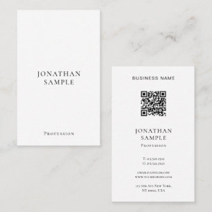 Professional Modern Simple Template Vertical Business Card
