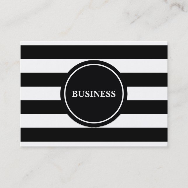 Professional Modern Stripes Design Business Card (Front)