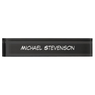 Professional Modern Style Business Desk Nameplate