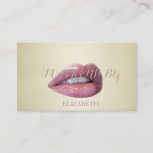 Professional Modern Stylish Glittery-Lips Business Card
