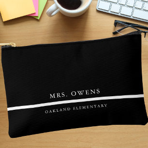 Professional Modern Teacher Appreciation Simple Accessory Pouch