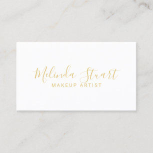 Professional Modern White and Gold Business Card