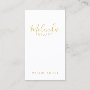 Professional Modern White and Gold Business Card
