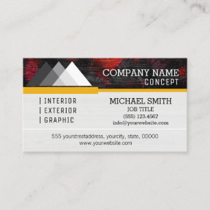 Professional Modern Wood #18 Business Card