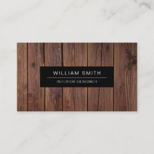 Professional Modern Wood Grain Business Card