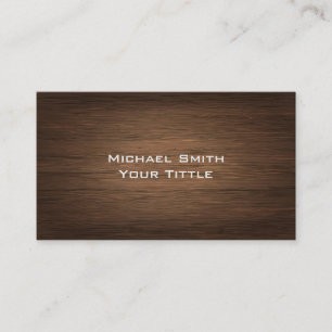Professional Modern Wood Grain Look Business Card