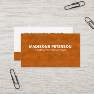professional Modern Wooden Carpentry Construction  Business Card