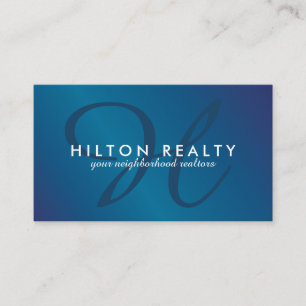 Professional Monogram Business Card Template