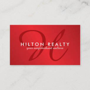 Professional Monogram Business Card Template