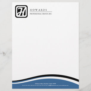 Professional Monogram Business Customised Letterhead