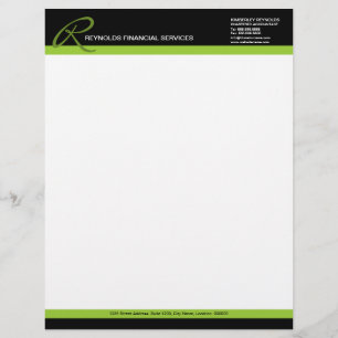 Professional Monogram Business Letterhead