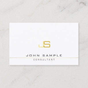 Professional Monogram Elegant Modern Template Business Card